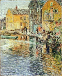 The Smelt Fishers, Cos Cob | Hassam | Painting Reproduction