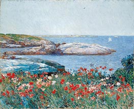 Hassam | Poppies, Isles of Shoals | Giclée Canvas Print