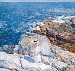 The South Ledges, Appledore | Hassam | Painting Reproduction