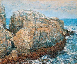 Sylph's Rock, Appledore, 1907 von Hassam | Leinwand Kunstdruck