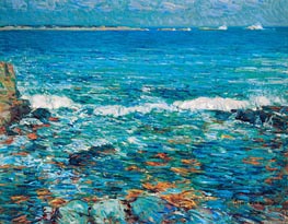 Duck Island from Appledore, 1911 by Hassam | Canvas Print