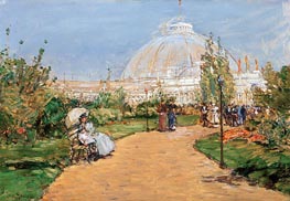 Horticulture Building, World's Columbian Exposition, Chicago | Hassam | Painting Reproduction