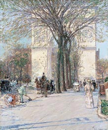 Washington Arch, Spring | Hassam | Painting Reproduction