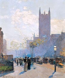 Lower Fifth Avenue | Hassam | Painting Reproduction