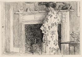 The White Kimono, 1915 von Hassam | Papier-Kunstdruck