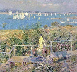 Yachts, Gloucester | Hassam | Painting Reproduction