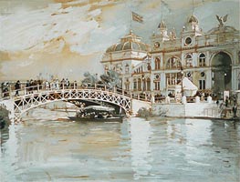 Columbian Exposition, Chicago, 1892 by Hassam | Paper Art Print
