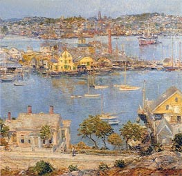 Hassam | Gloucester Harbor, 1899 | Giclée Canvas Print