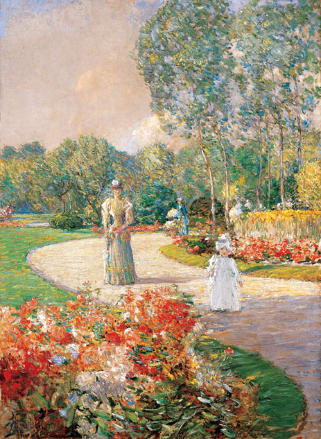 Parc Monceau, Paris, 1897 | Hassam | Giclée Canvas Print