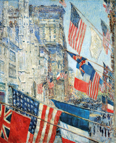 Allies Day, May 1917, 1917 | Hassam | Giclée Canvas Print