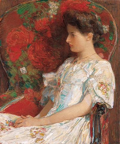 The Victorian Chair, 1906 | Hassam | Giclée Canvas Print