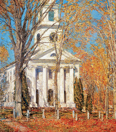 Church at Old Lyme, 1905 | Hassam | Giclée Canvas Print