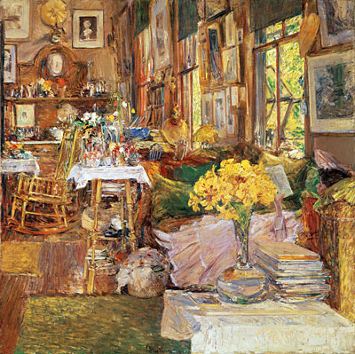 The Room of Flowers, 1894 | Hassam | Giclée Canvas Print