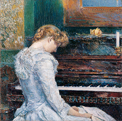 The Sonata, 1893 | Hassam | Giclée Leinwand Kunstdruck
