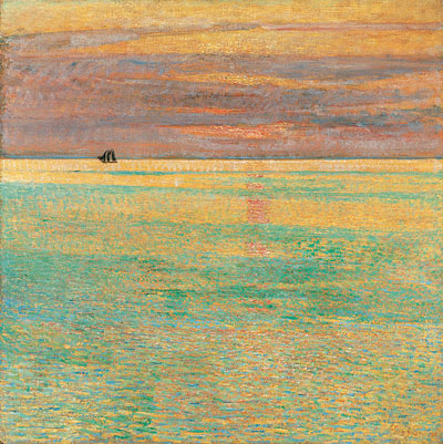 Sunset at Sea, 1911 | Hassam | Giclée Canvas Print