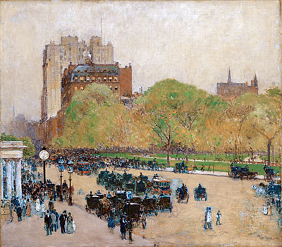 Spring Morning in the Heart of the City, 1890 | Hassam | Giclée Canvas Print