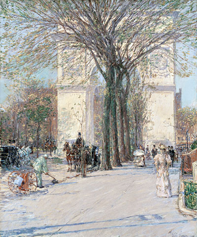 Washington Arch, Frühling, c.1893 | Hassam