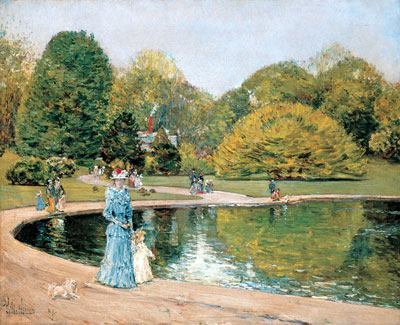 Central Park, 1892 | Hassam | Giclée Leinwand Kunstdruck