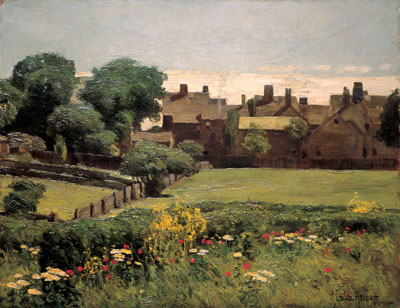 Village Scene, c.1883/85 | Hassam
