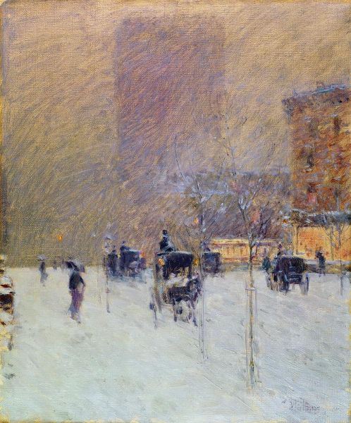 Winter Afternoon in New York, 1900 | Hassam