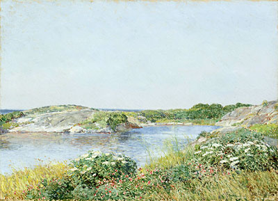 The Little Pond, Appledore, 1890 | Hassam