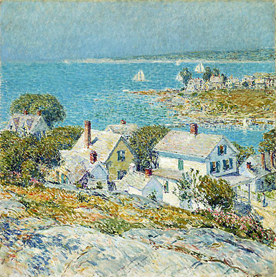 New England Headlands, 1899 | Hassam | Giclée Leinwand Kunstdruck