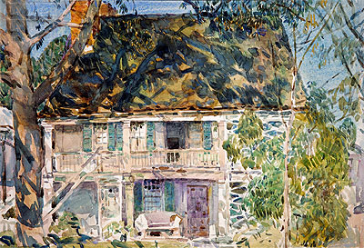 The Brush House, 1916 | Hassam | Giclée Papier-Kunstdruck