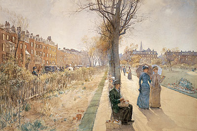 The Public Garden (Boston Common), c.1885 | Hassam | Giclée Paper Art Print