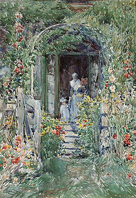The Garden in Its Glory, 1892 | Hassam | Giclée Papier-Kunstdruck