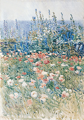 Flower Garden, Isles of Shoals, 1893 | Hassam