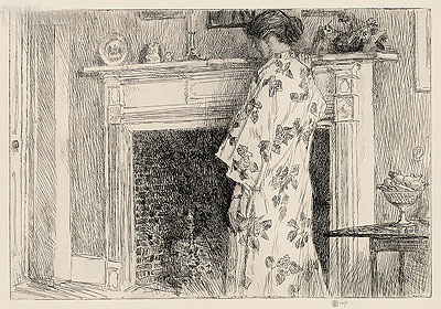 The White Kimono, 1915 | Hassam | Giclée Paper Art Print