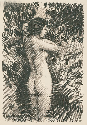 Nude, 1918 | Hassam | Giclée Papier-Kunstdruck
