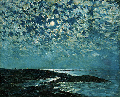 Moonlight, Isle of Shoals, 1892 | Hassam | Giclée Leinwand Kunstdruck