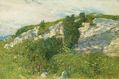 Ledges and Bay, Appledore, 1906 | Hassam | Giclée Canvas Print