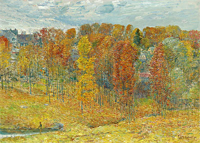 Autumn, 1909 | Hassam | Giclée Leinwand Kunstdruck