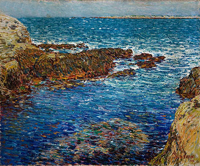 Entrance to the Siren's Grotto, Isle of Shoals, 1902 | Hassam | Giclée Canvas Print