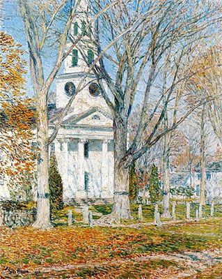 Church at Old Lyme, 1903 | Hassam | Giclée Canvas Print