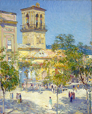 Street of the Great Captain, Cordoba, 1910 | Hassam | Giclée Canvas Print