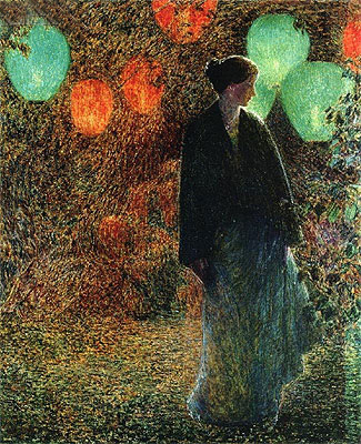 July Night, 1898 | Hassam | Giclée Leinwand Kunstdruck