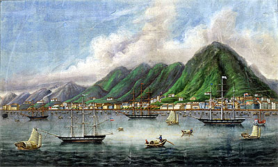 Victoria Island, Hong Kong, c.1865 | Chinese School | Giclée Canvas Print