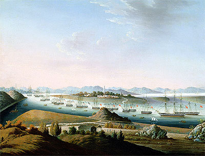 View of Whampoa, c.1840 | Chinese School | Giclée Leinwand Kunstdruck