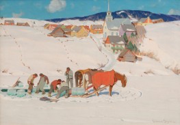 Ice Harvest, Quebec, n.d. | Clarence Gagnon
