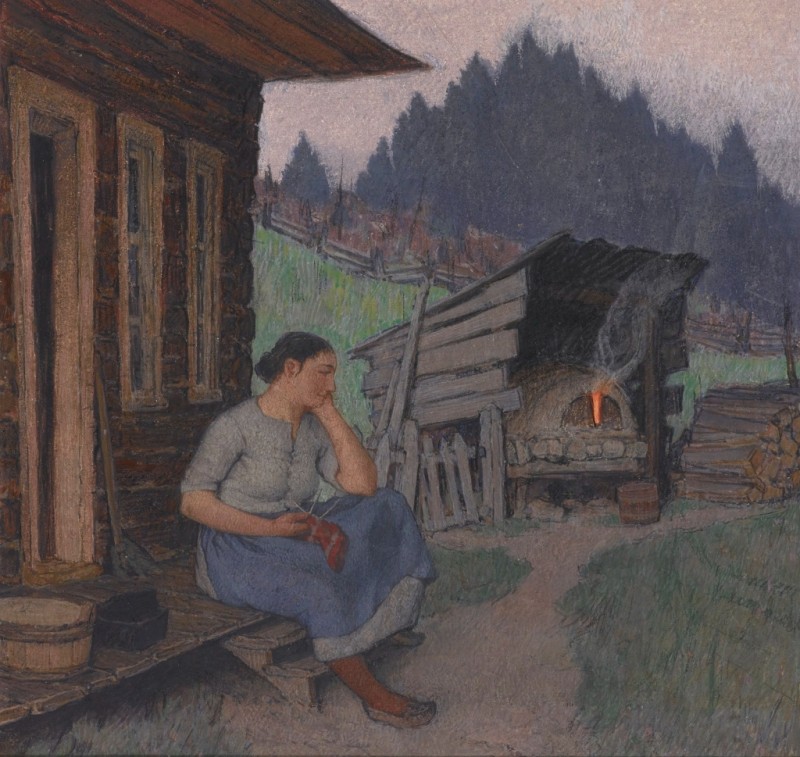 Maria träumt, c.1928/33 | Clarence Gagnon | Giclée Leinwand-Kunstdruck