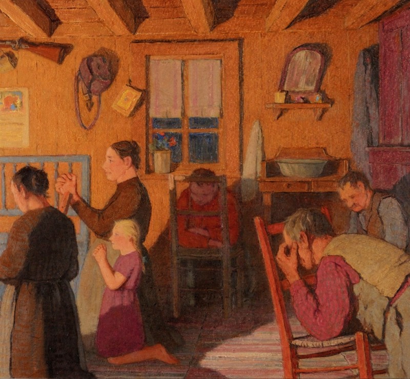 Evening Prayer, c.1928/33 | Clarence Gagnon | Giclée Canvas Print