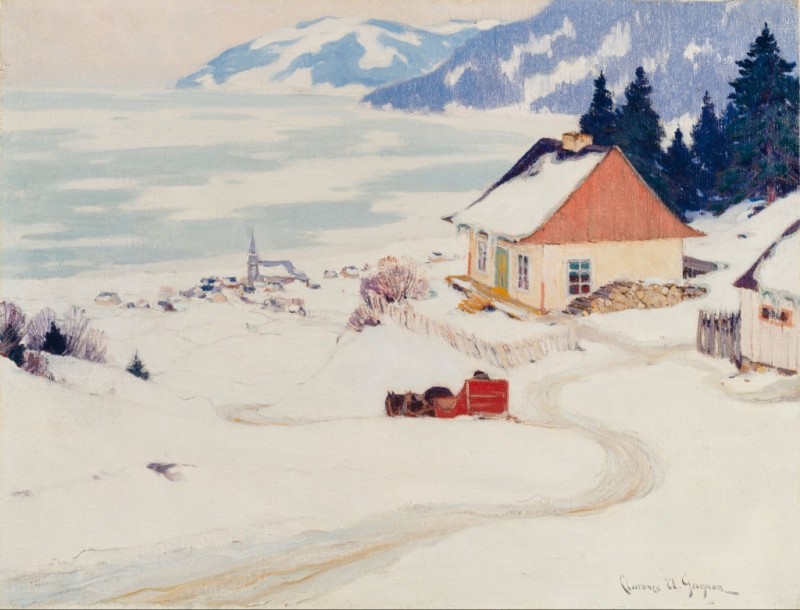 The Red Carriage, c.1924/25 | Clarence Gagnon | Giclée Canvas Print