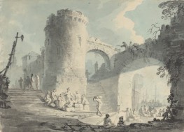 Port Scene, 1714/1789 by Claude-Joseph Vernet | Paper Art Print