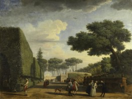 Park of Villa Pamphili in Rome, 1749 by Claude-Joseph Vernet | Canvas Print