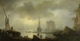 Seascape. Fog, 1740s by Claude-Joseph Vernet | Canvas Print