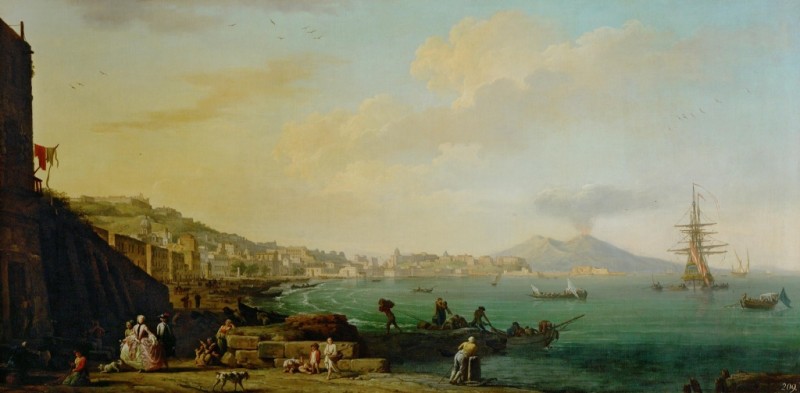 View of Naples with Vesuvius, n.d. | Claude-Joseph Vernet | Giclée Canvas Print