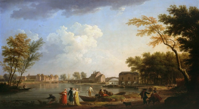 View of Nogent-sur-Seine, 1764 | Claude-Joseph Vernet | Giclée Canvas Print